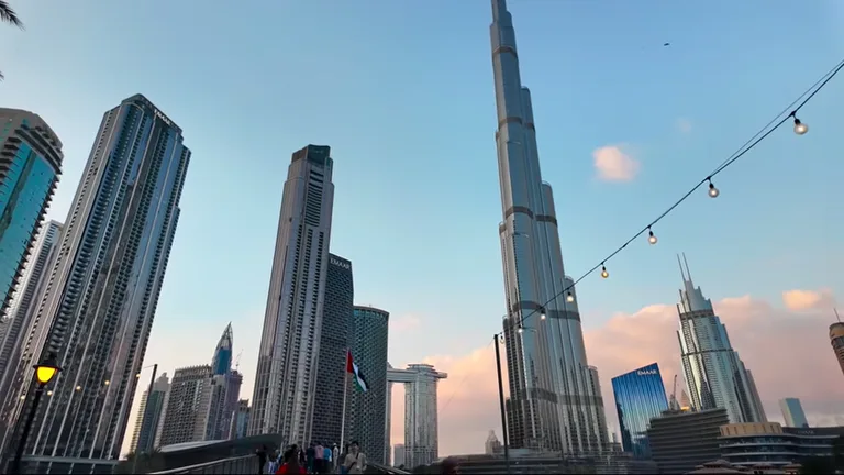 Дубай Марина: закат.