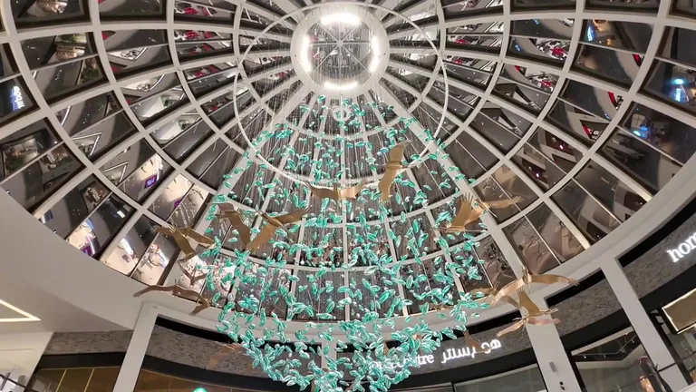 Вид на Двбаи Хиллт Малл — маршрут по знаковым местам Дубая.