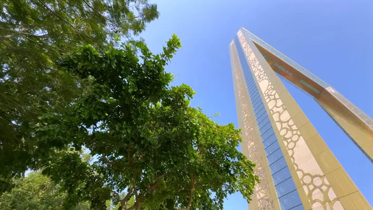 Вид на Дубайская рамка — маршрут по знаковым местам Дубая.