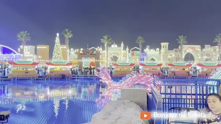 Вид на Глобал Виллидж — маршрут по знаковым местам Дубая.